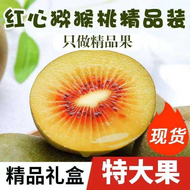 陕西周至红心猕猴桃 时令鲜果礼盒装，5斤装的营养美味